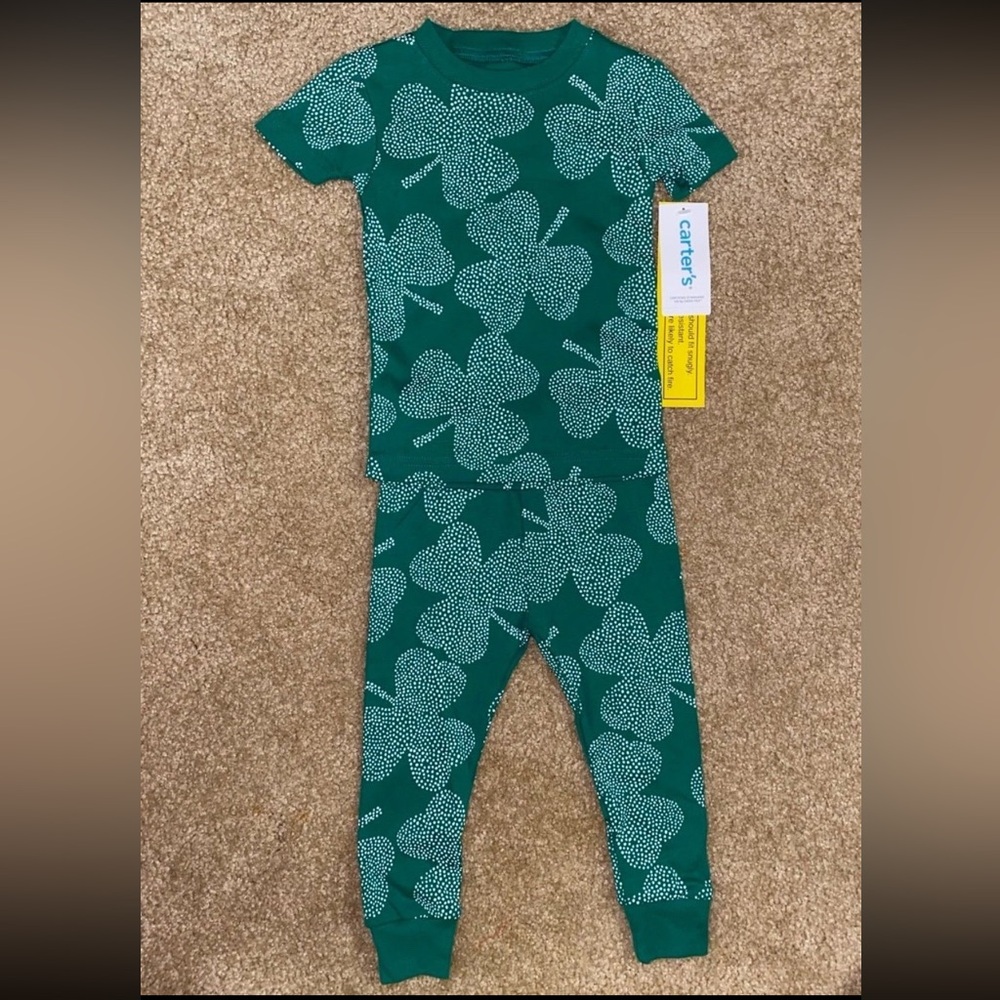 St patricks day st Patrick’s Day pajamas baby boys girls 12 months shamrock